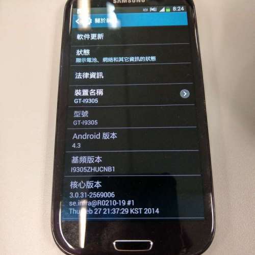九成新Samsung galaxy s3 gt-i9305