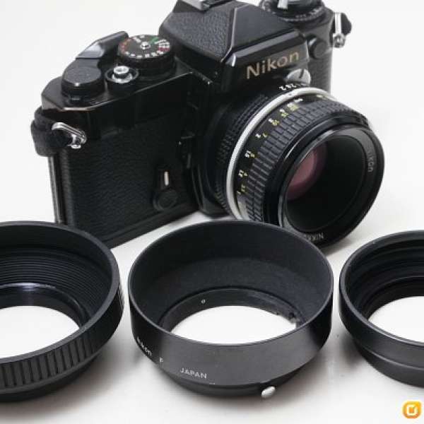 Nikon三款用於標準鏡遮光罩 (52mm口徑)全部日本制造，亦可用於其他45-58mm焦距鏡頭