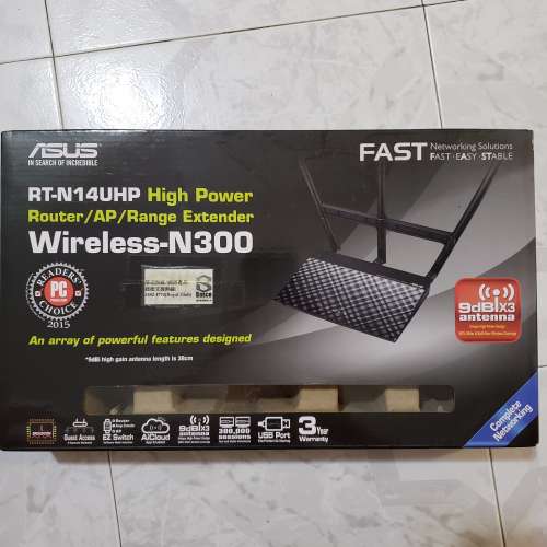 95%新 Asus RT-N14UHP router