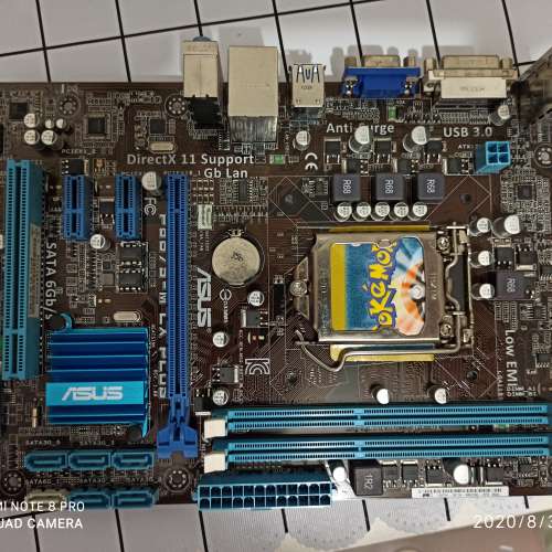 二手 ASUS P8B75-M LX PLUS B75 DDR3 USB3 LGA1155 MATX MB