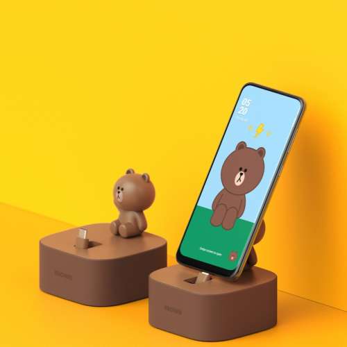 Samsung 原廠 LINE FRIENDS 智能充電座 Smart Charger (熊大) , Type C USB only