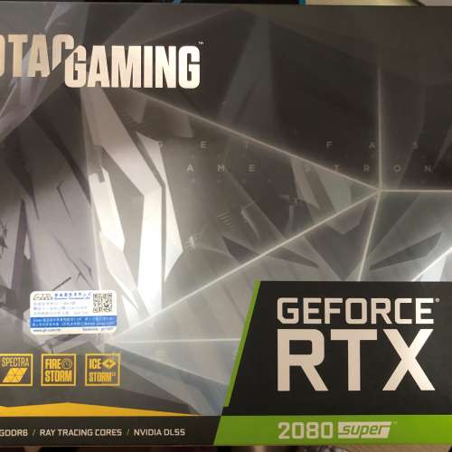 Zotac RTX 2080 super not 2070/2060