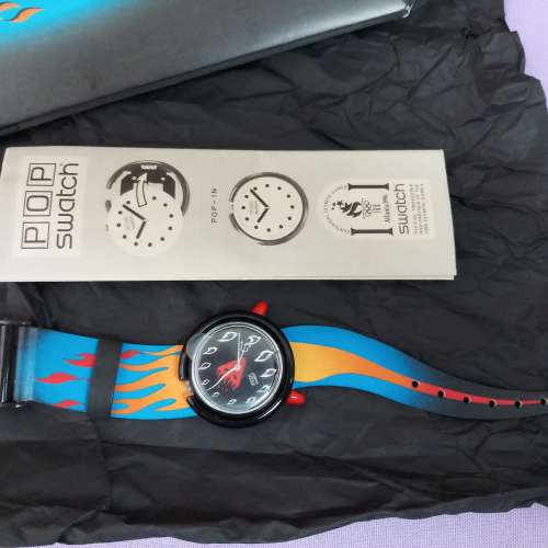 Swatch POP Hot Stuff PMB103 1995年絕版POP萬聖節手錶- 二手或全新