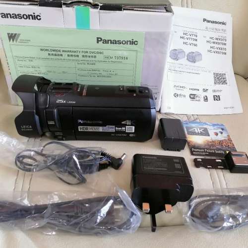Panasonic HC-VX870M 行貨4K技術與搭載高品質徠卡鏡頭,可以交換物品!