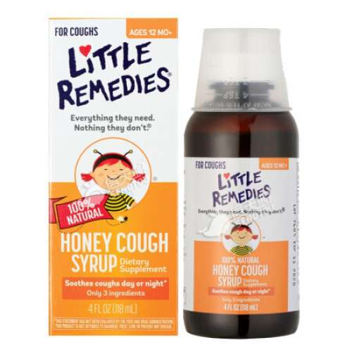 Little Remedies 天然蜂蜜咳嗽糖漿 118毫升honey cough syrup 小童