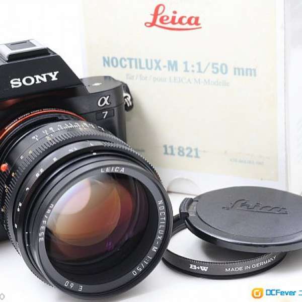 神級大瞳 Leica Noctilux-M 50mm f/1.0 大光圈鏡的皇者 (罕有玻璃98新 ) M系 SONY A...
