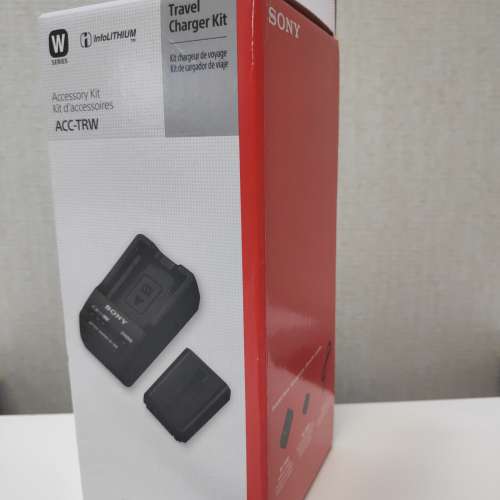 Sony ACC-TRW Charger 充電器 for A6100 A6300 A6400 + 原廠 Sony FW50 電池 x 2