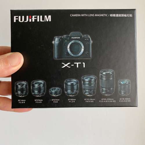 原裝正版 限量 Fujifilm x-T1 富士  kit set  7鏡頭 磁石相機模型 figure model li...