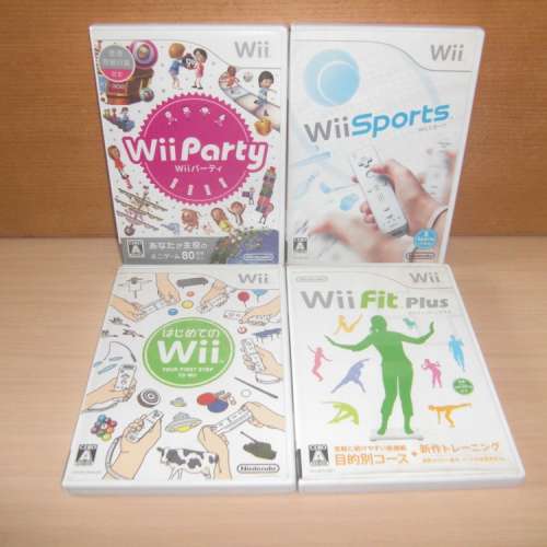 ★★★ 原裝日版 Wii Party + Wii Sports 運動 + Wii 第一次接觸 + Wii Fit Plus N...