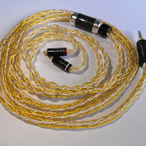 7N單晶銅鍍銀鍍金耳機線 升級線aaw QDC fender campfire westone Shure 2.5mm 3.5m...