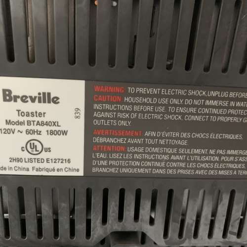 Breville BTA840XL Toaster 多士爐