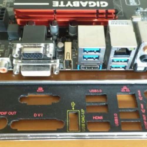 (遊戲玩家H97主機板) 技嘉 G1 SNIPER H6底板連背板 (運作正常BIOS 已更新)