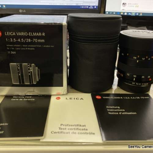 97-98% New Leica R 28-70mm f/3.5-4.5 Rom Lens with box set $4480. Only