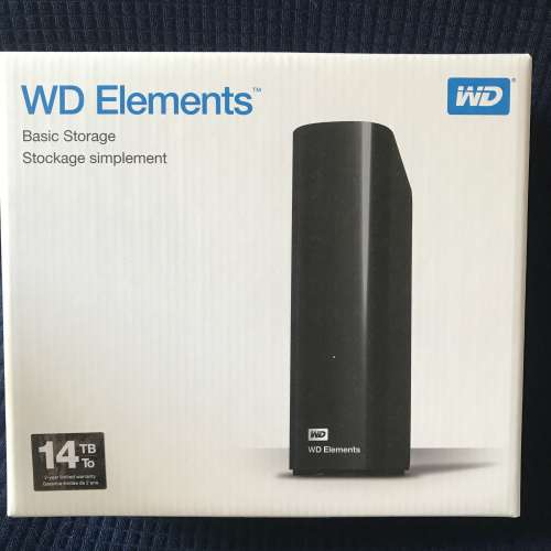 全新 Western Digital WD Elements Desktop 14TB (USB 3.0) 外置硬盤 ext. HDD 另...