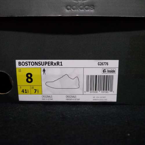 ADIDAS BOSTON SUPER XR1 BOOST 底 ULTRA US 8 CLASSIC RETRO NMD