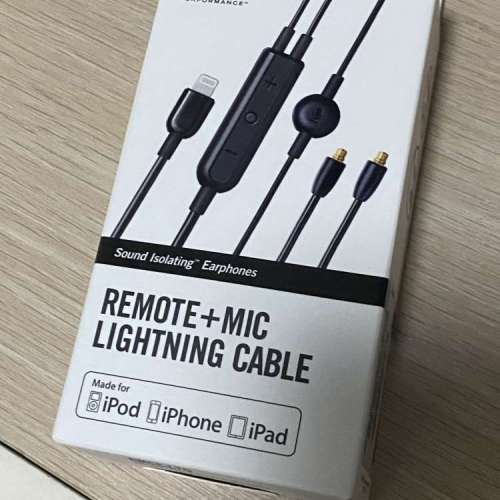 99% new Shure remote lightning cable MMCX Westone se 846 215 535 iphone