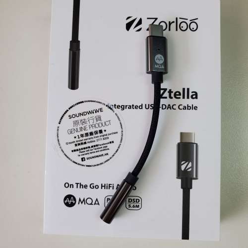 Zorloo ztella USB-C Android phone DAC