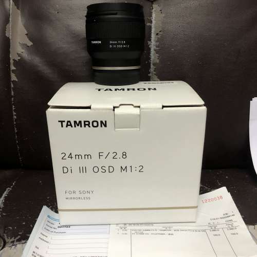 剛剛買 極新淨 全套有盒 行貨長保用 Tamron 24 24mm F2.8 E Sony Mount