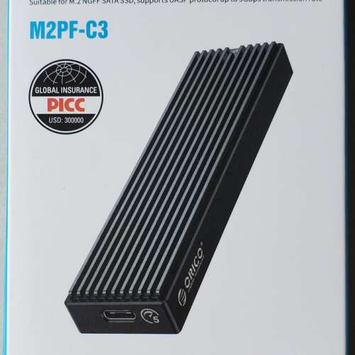 Orico M.2 SSD NGFF SATA Enclosure 外置盒