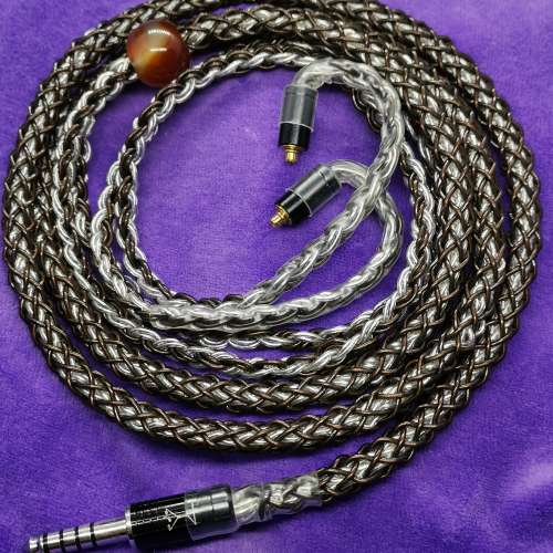 究極16絞單晶純銀銅耳機線 升級線 64 audio jh audio Shure westone fender campfi...