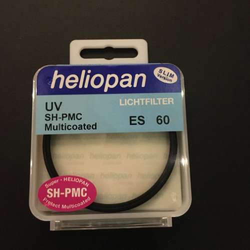 全新heliopan UV SH-PMC Multicoated Slim 60mm filter