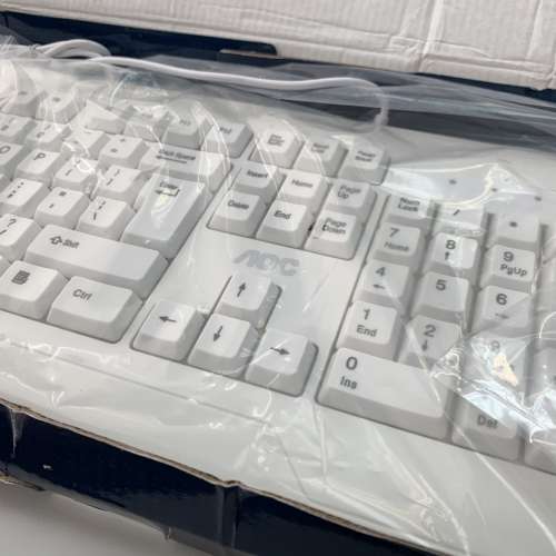 AOC 有線鍵盤滑鼠 KM110 Keyboard+Mouse 1600dpi 防濺灑 套裝 wired usb microsoft
