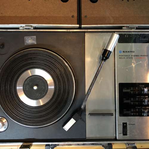 SANYO Portable Stereo Phono Solid State ac/dc 三洋 懷舊 中品 黑膠唱盤