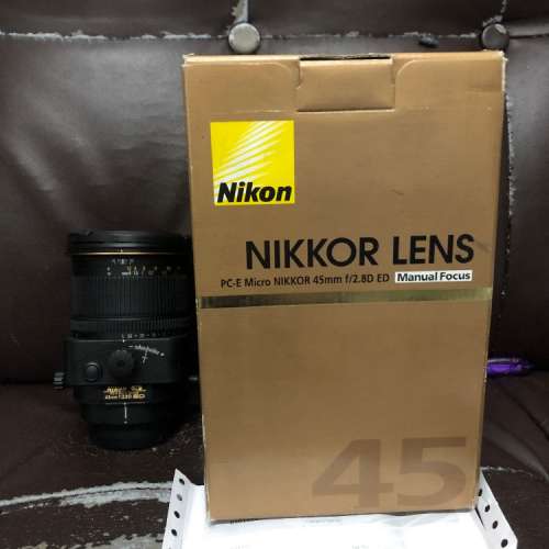 極新淨 全套有盒行貨 Nikon PC-E PCE 45 45mm F2.8 移軸鏡頭