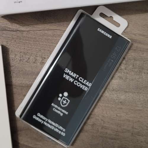 Samsung note 20 ultra Smart clear view cover case黑色