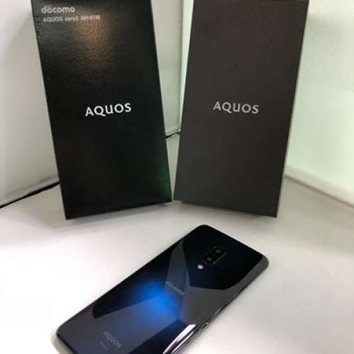 Sharp AQUOS zero2 softbank 最軽 143g 黒藍色 新品 繁中界面対応