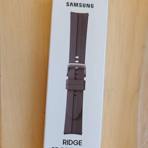 全新未開封 原廠 Samsung Galaxy Watch 3 Ridge Sport Band  矽膠錶帶 灰色 45mm w...