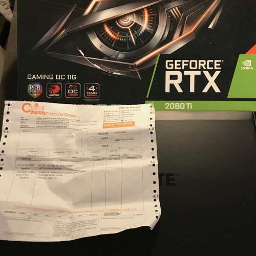 Gigabyte RTX2080Ti OC 11G (保養到2023年)