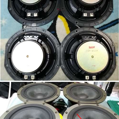 B&W DM309 ( 拆零件) 中低音喇叭單元  售價一隻計