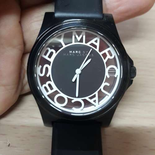 極新 MARC BY MARC JOCOB 透視底 三針 手錶,只售HK$200(不議價,請看描述)
