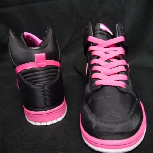 NIKE DUNK HIGH NYLON PINK BLACK US 11.5 PRO SB