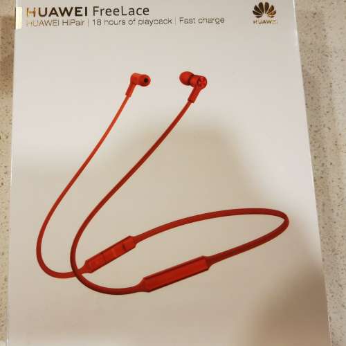 全新未開封華為Huawei 無線藍芽Freelace 耳機