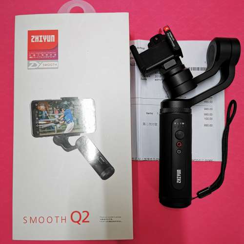 95%新 智雲 ZHIYUN Smooth Q2 超迷你三軸手機穩定器