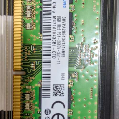 Samsung 8GB 260 SODIMM ddr4 2666 notebook Memory