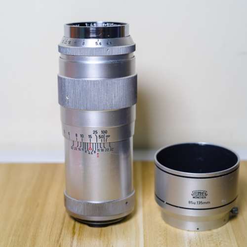 西德製海爾steinheil munchen culminar 135mm f4.5 & hood l39 ltm Leica sigma fu...