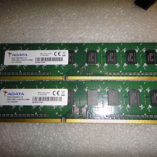 ADATA  DDR3 1600mhz 8GBx2 Ram 記憶體 共16GB**另有單條Kingston 8GB