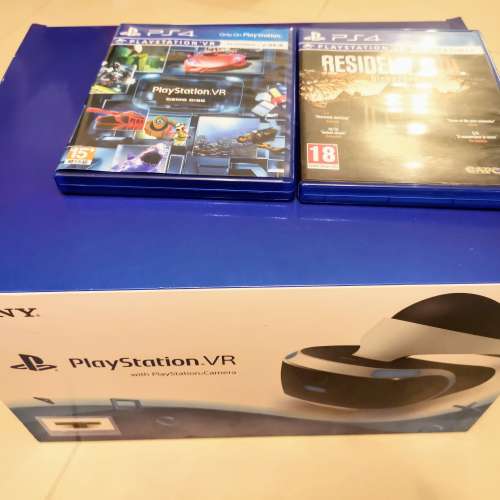 PS VR 加鏡頭套裝 PS4 PS5用 跟Resident Evil 及VR Demo