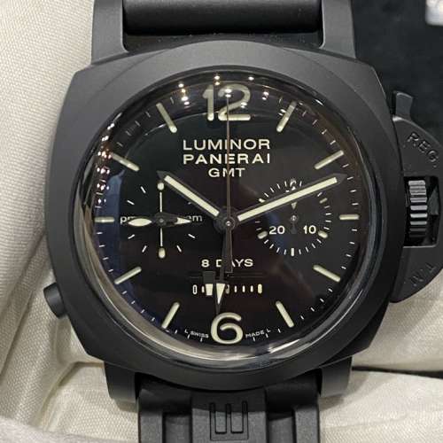 PANERAI PAM317 Luminor 1950 Chrono Monopulsante 8 Days GMT Ceramic NO ROLEX AP