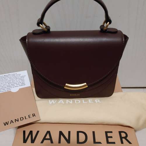 Wandler-Luna Arch pebbled-leather shoulder bag