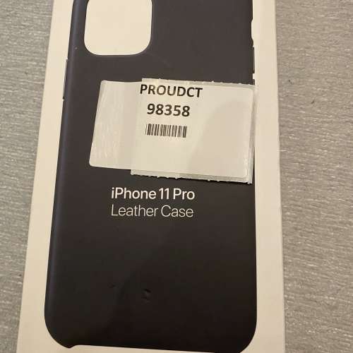 全新深藍色 (近黑色$iPhone 11 Pro leather case (Apple 官網買，原價398) ，已賣機...
