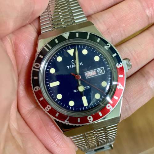 全新1979年復刻版 Q TIMEX 38mm Pepsi Stainless Steel Bracelet Watch
