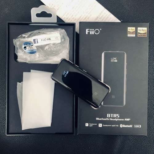 Fiio BTR5 9成9新 full set 港行有單有保 dac amp bluetooth ldac