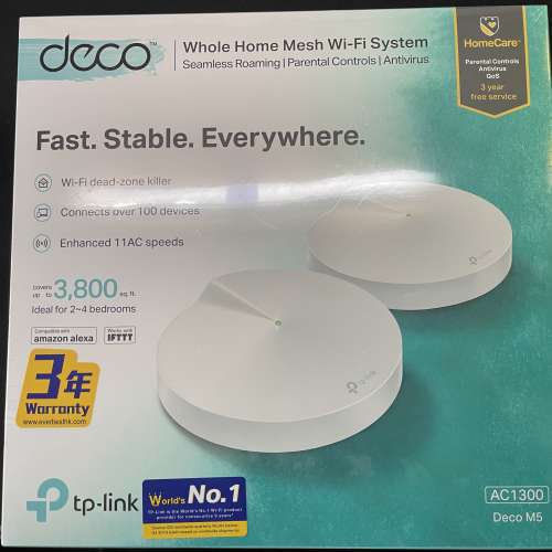 TP-Link AC1300 Whole-Home Wi-Fi Mesh Router Deco M5