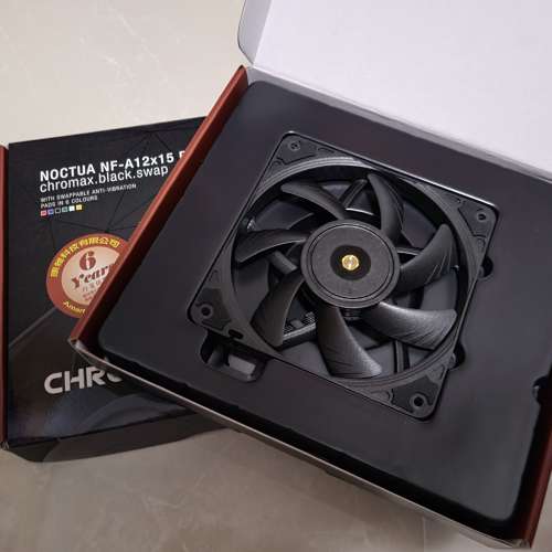 Noctua NF-A12x15 chromax x 2