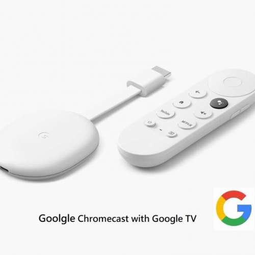 Google Chromecast with Google TV媒體串流播放器,Stream from Android and iPhone,...