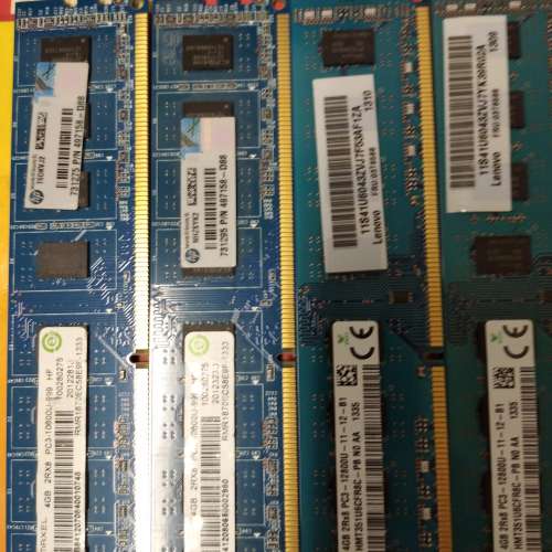 DDR3 HYNIX 1600 RAMXEL 1333 4GB 4G   雙面 各2條 Desktop 桌面 ram 保3天